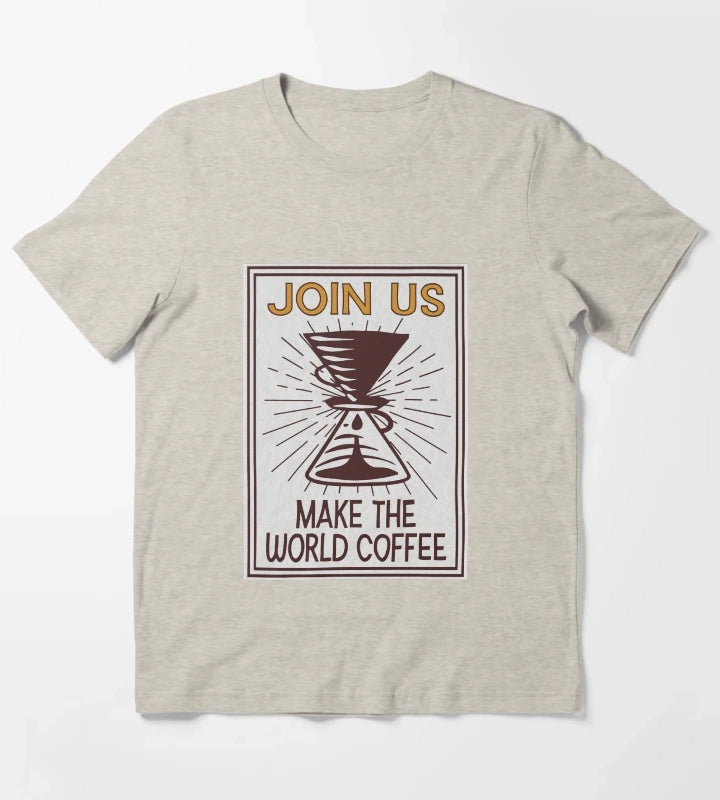 Dark Triangle Coffee T-Shirt Cream
