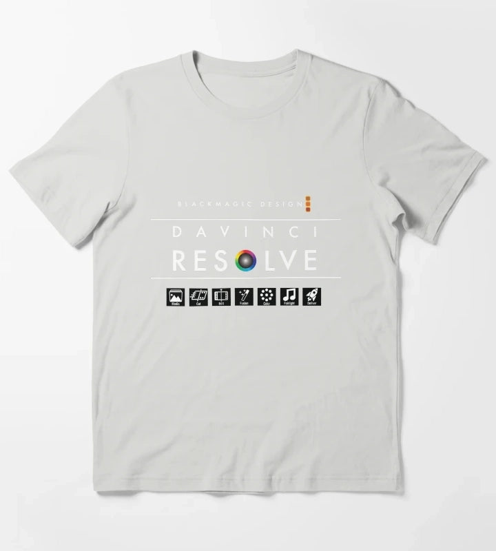 Davinci Resolve Tshirt Apparels Accessories T-Shirt Light Grey
