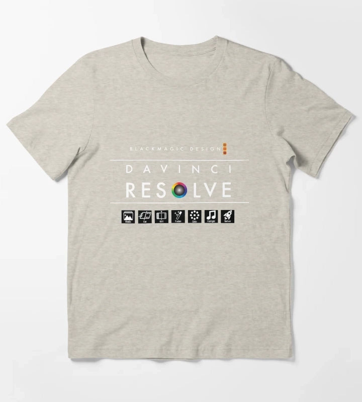 Davinci Resolve Tshirt Apparels Accessories T-Shirt Cream