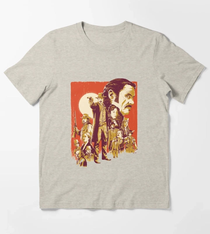 Day Gift Deadwood Hbo Series Artwork Halloween T-Shirt Cream