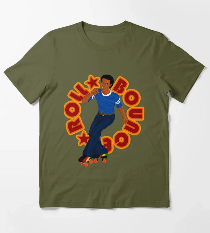 Day Gifts Roll Bounce Halloween Holiday T-Shirt Olive Green