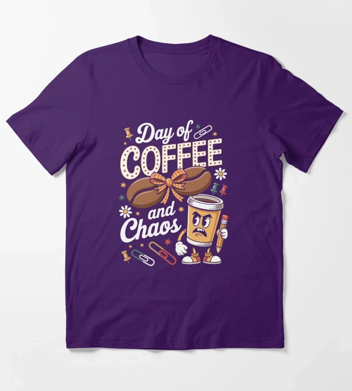 Day of COFFEE and Chaos T-Shirt Purple