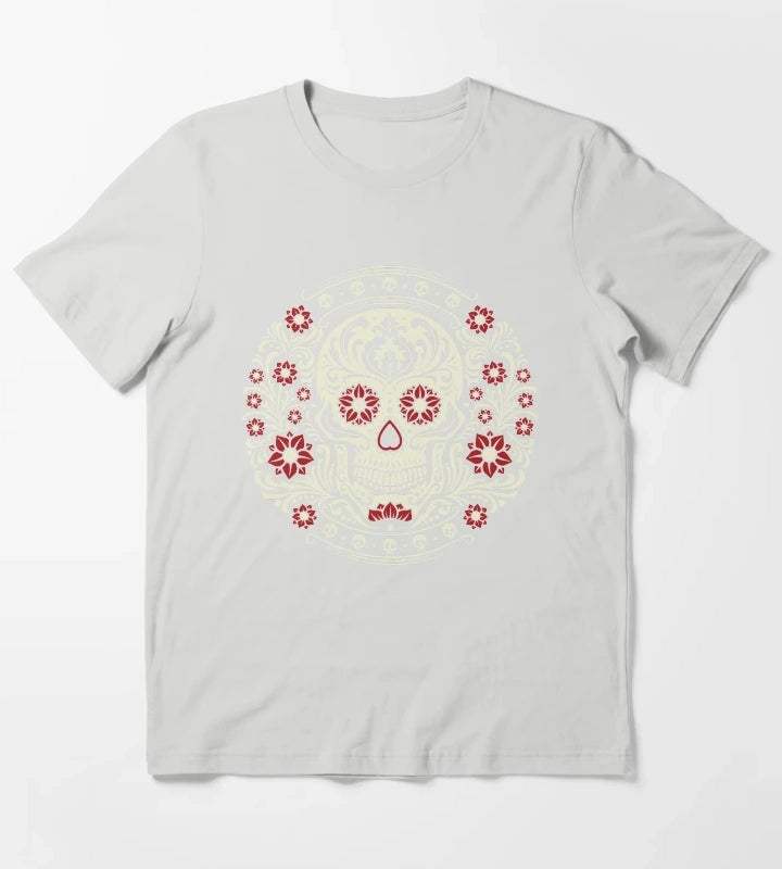Day of the Dead T-Shirt Light Grey