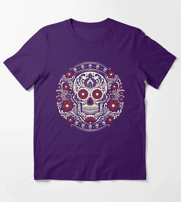 Day of the Dead T-Shirt Purple