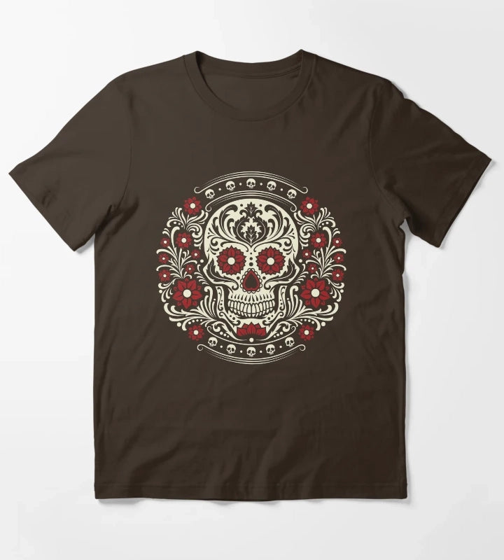 Day of the Dead T-Shirt Brown