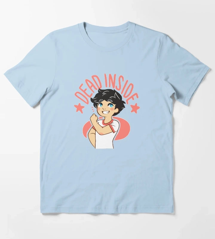 Dead Inside T-Shirt Sky Blue