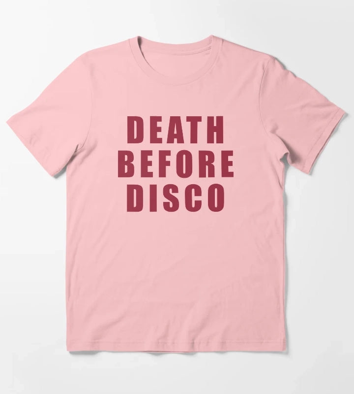Death Before Disco Stripes T-Shirt Dark Grey