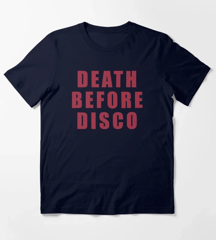Death Before Disco Stripes T-Shirt Navy