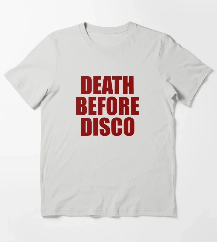 Death Before Disco T-Shirt Light Grey