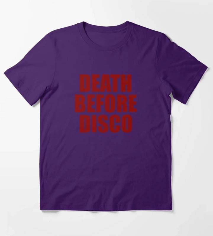 Death Before Disco T-Shirt Purple