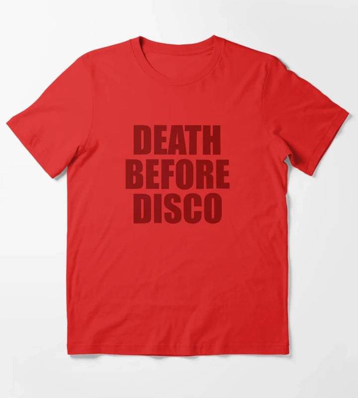 Death Before Disco T-Shirt Red