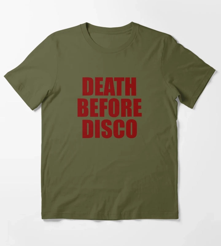 Death Before Disco T-Shirt Olive Green