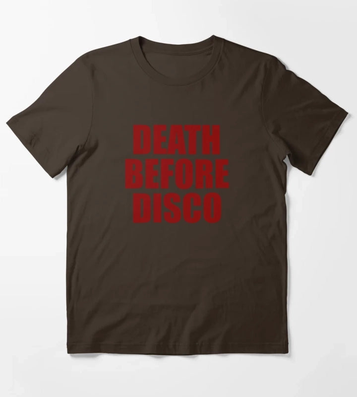 Death Before Disco T-Shirt Brown
