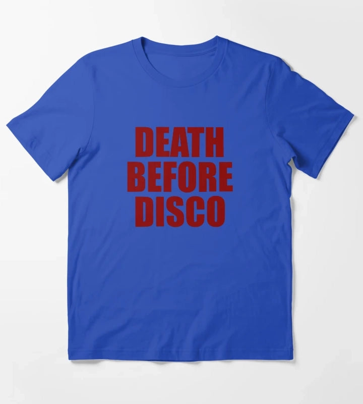 Death Before Disco T-Shirt Blue