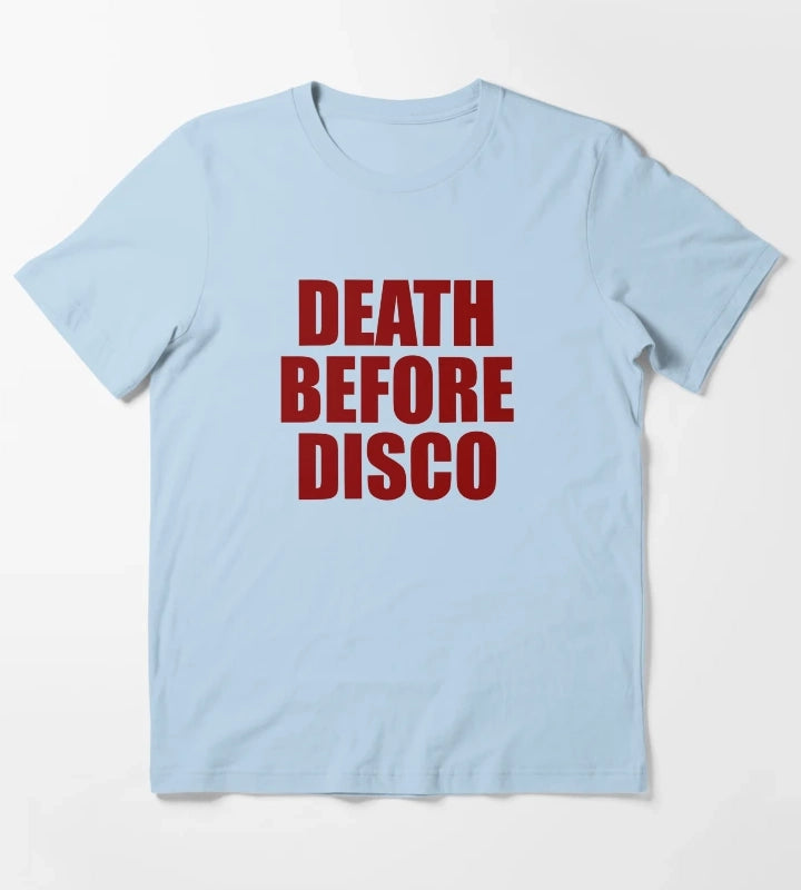 Death Before Disco T-Shirt Sky Blue