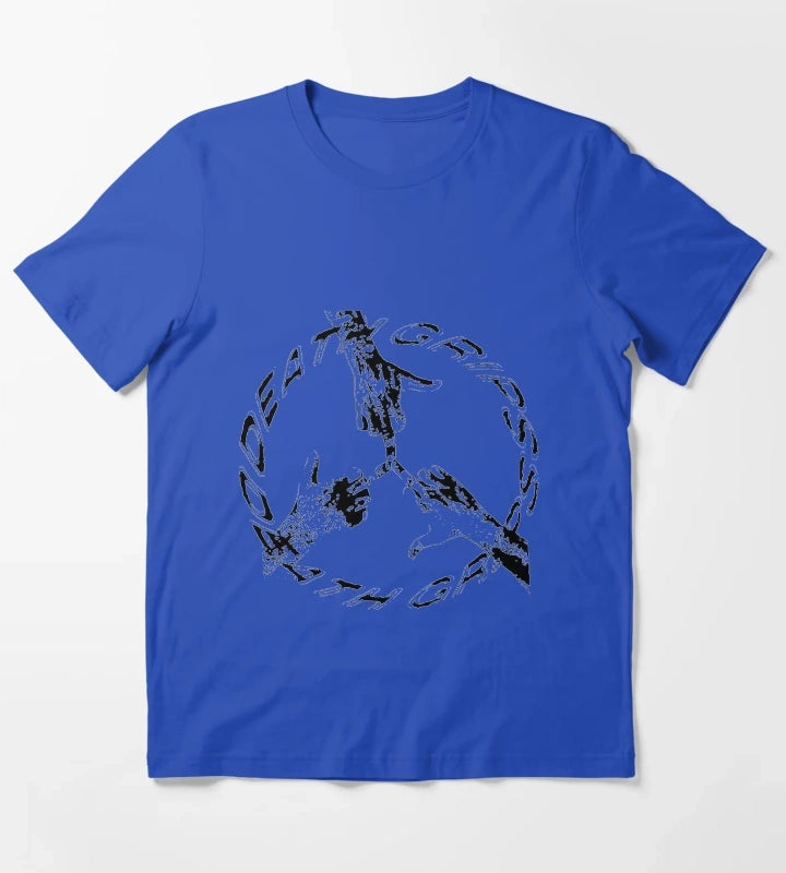 Death Grips Peace Daisy T-Shirt Blue