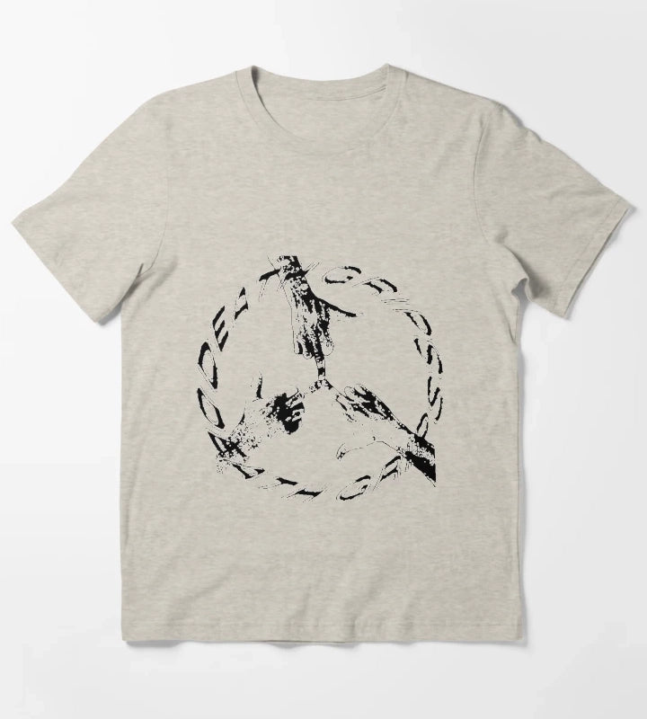 Death Grips Peace Daisy T-Shirt Cream