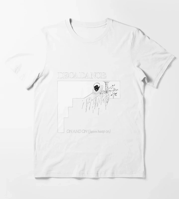Decadance on and on LP vinyl 80s electronic italo disco synthpop music T-Shirt White