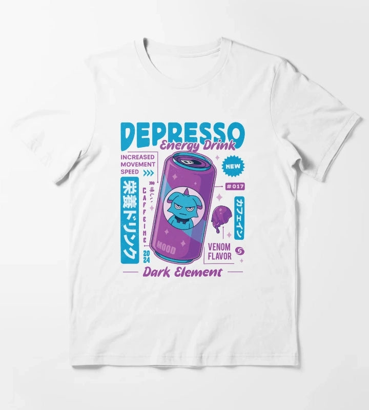 Depresso Energy Drink T-Shirt White