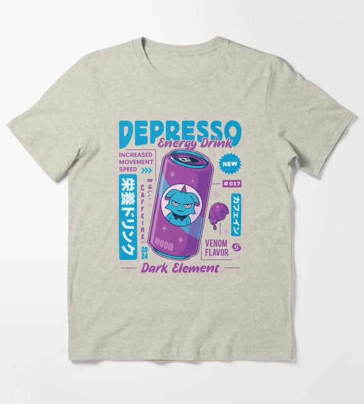 Depresso Energy Drink T-Shirt Cream