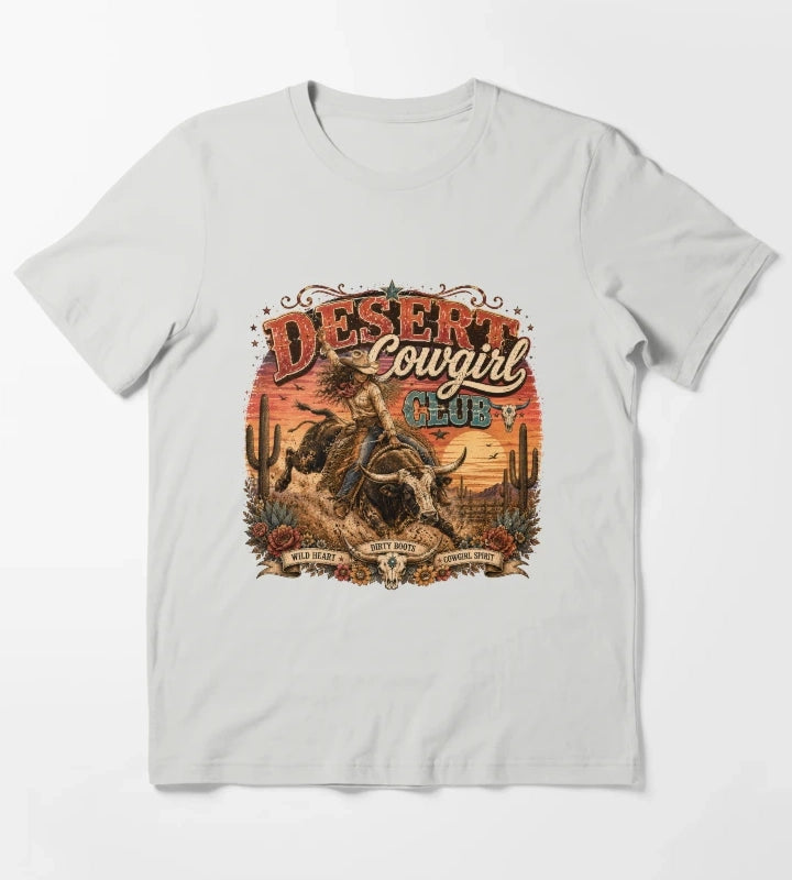 Desert cowgirl rodeo spirit T-Shirt Light Grey