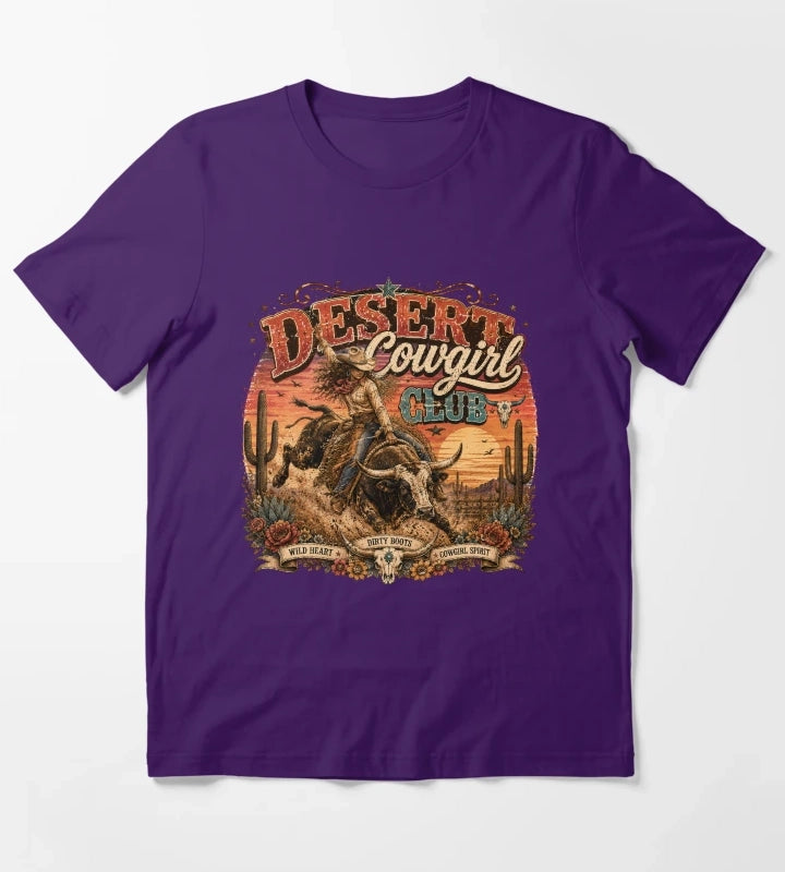 Desert cowgirl rodeo spirit T-Shirt Purple