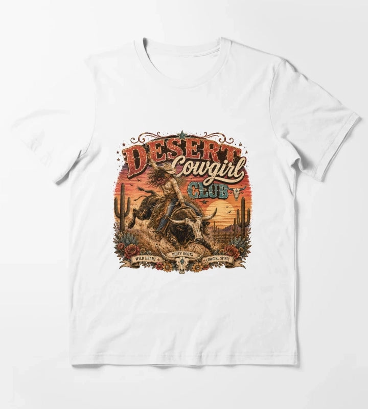 Desert cowgirl rodeo spirit T-Shirt White