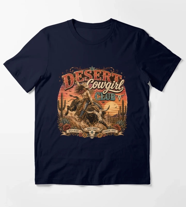Desert cowgirl rodeo spirit T-Shirt Navy
