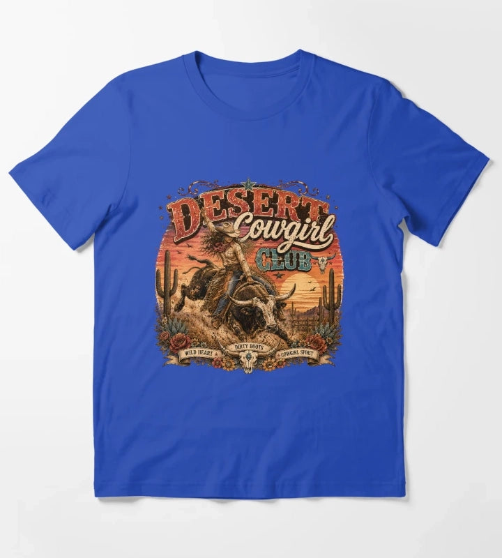 Desert cowgirl rodeo spirit T-Shirt Blue