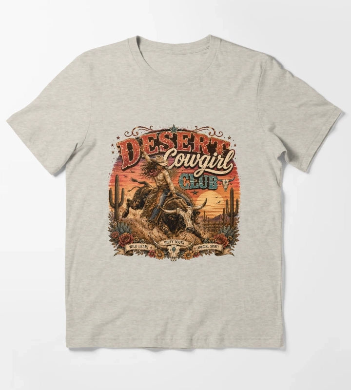 Desert cowgirl rodeo spirit T-Shirt Cream