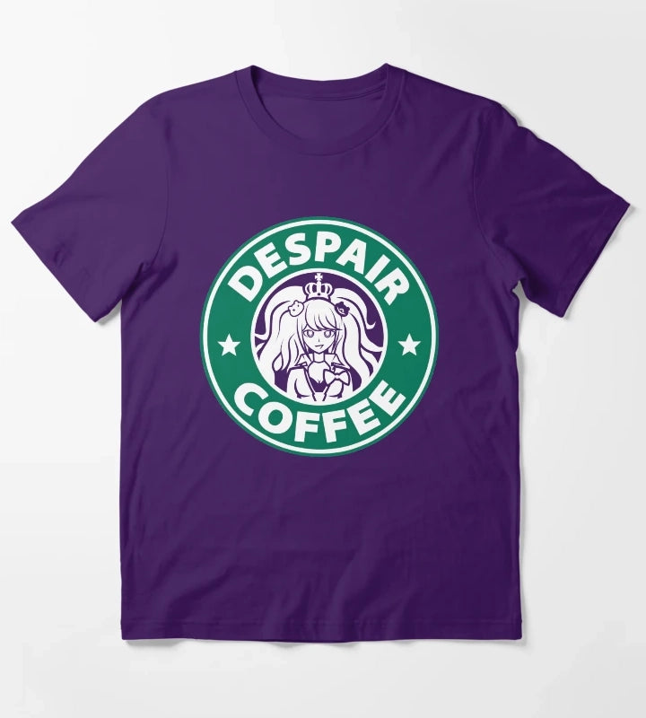 Despair Coffee Danganronpa T-Shirt Purple