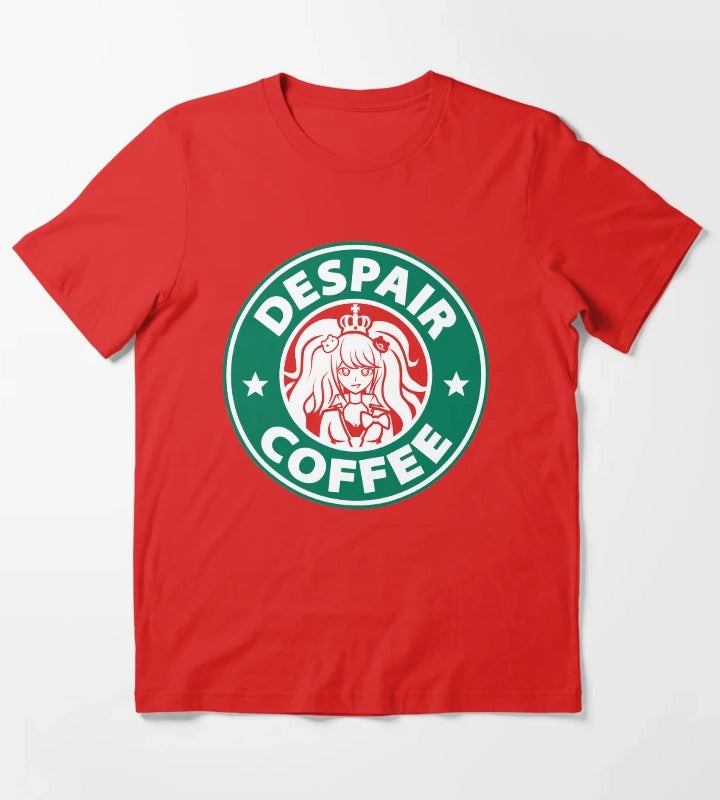 Despair Coffee Danganronpa T-Shirt Red