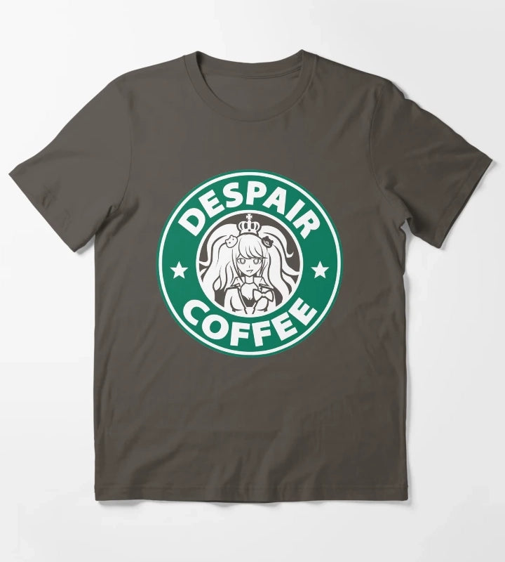 Despair Coffee Danganronpa T-Shirt Dark Grey