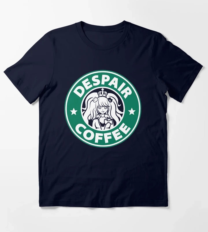 Despair Coffee Danganronpa T-Shirt Navy