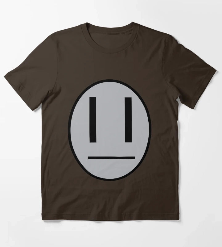 Dibs emotocon shirt T-Shirt Brown