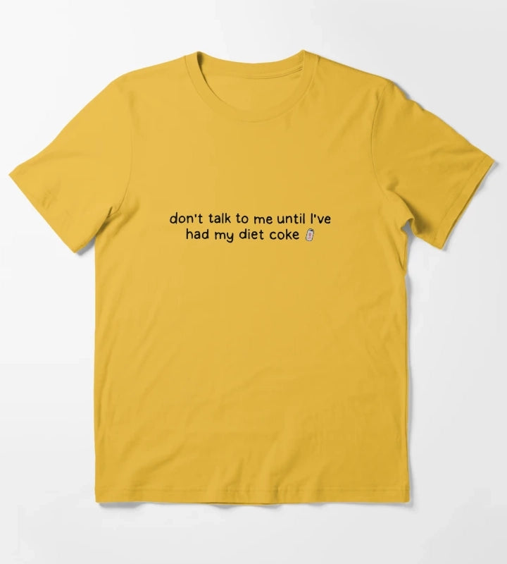 Diet Coke Addict T-Shirt Yellow