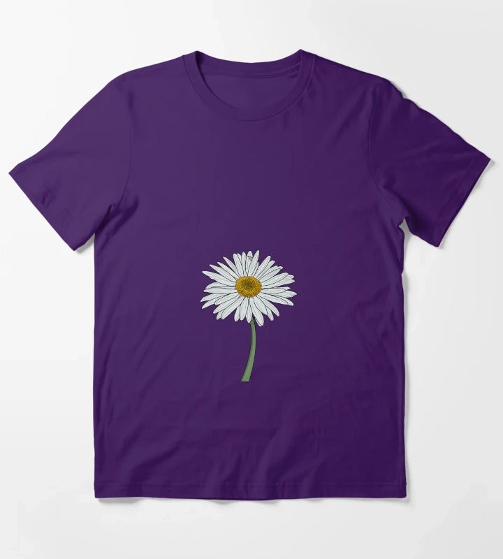 Digital Daisy T-Shirt Purple