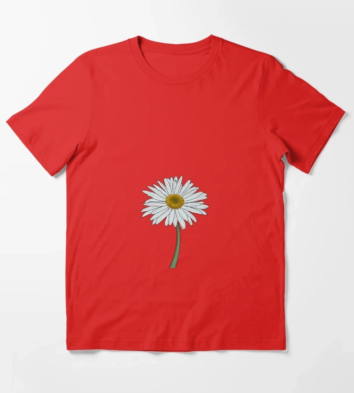 Digital Daisy T-Shirt Red
