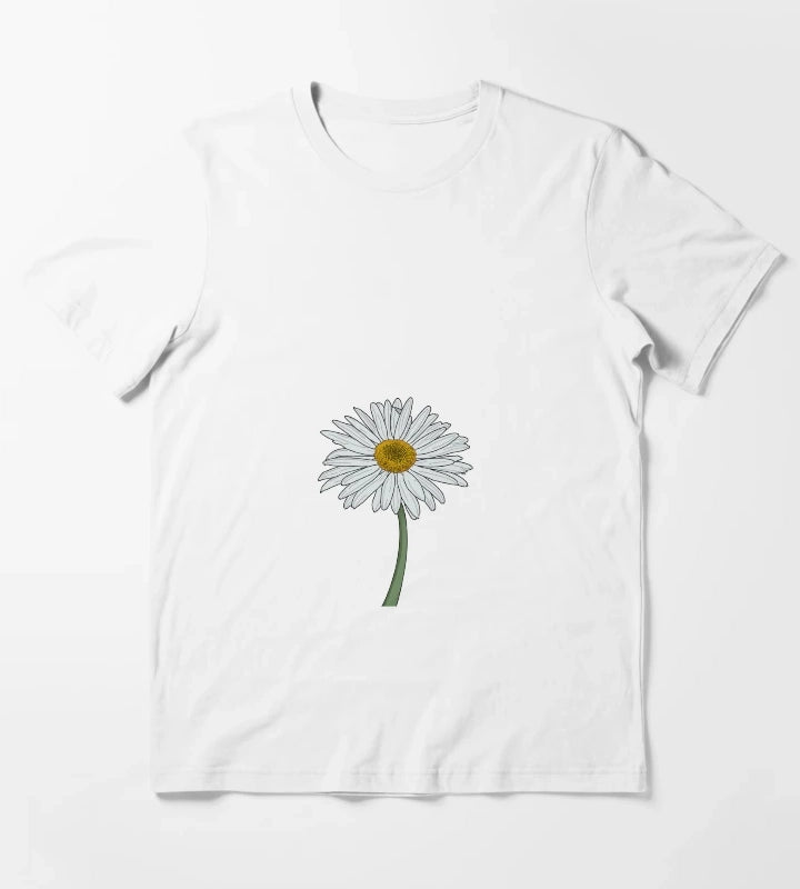 Digital Daisy T-Shirt White