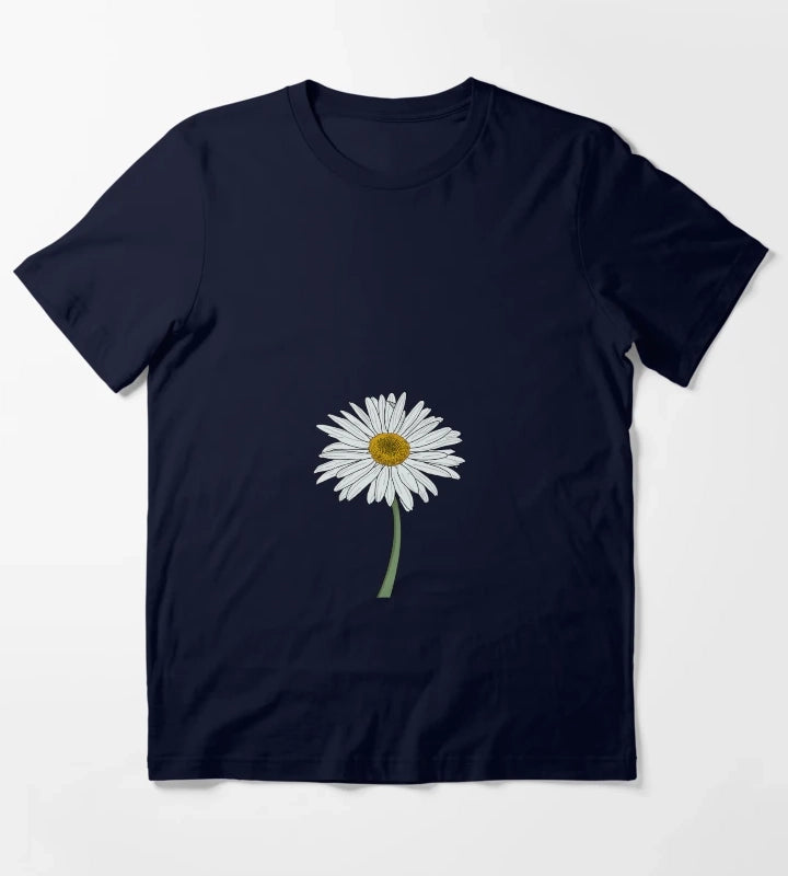 Digital Daisy T-Shirt Navy