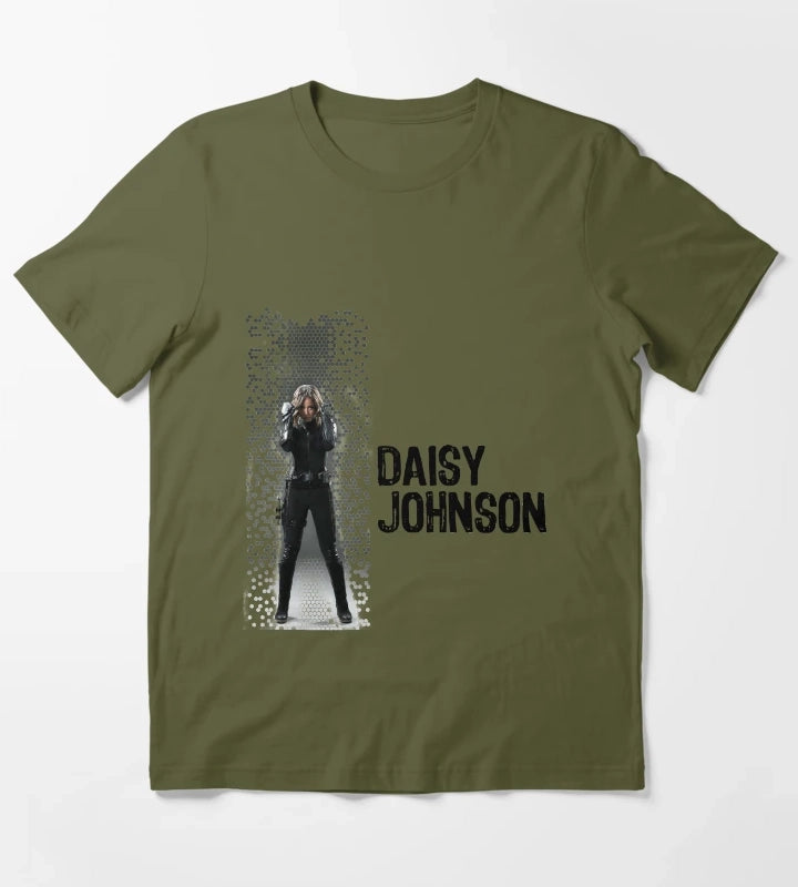 Digital Pixels Daisy Johnson AKA Quake T-Shirt Olive Green