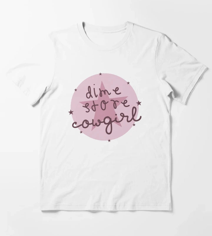 Dime Store Cowgirl T-Shirt White