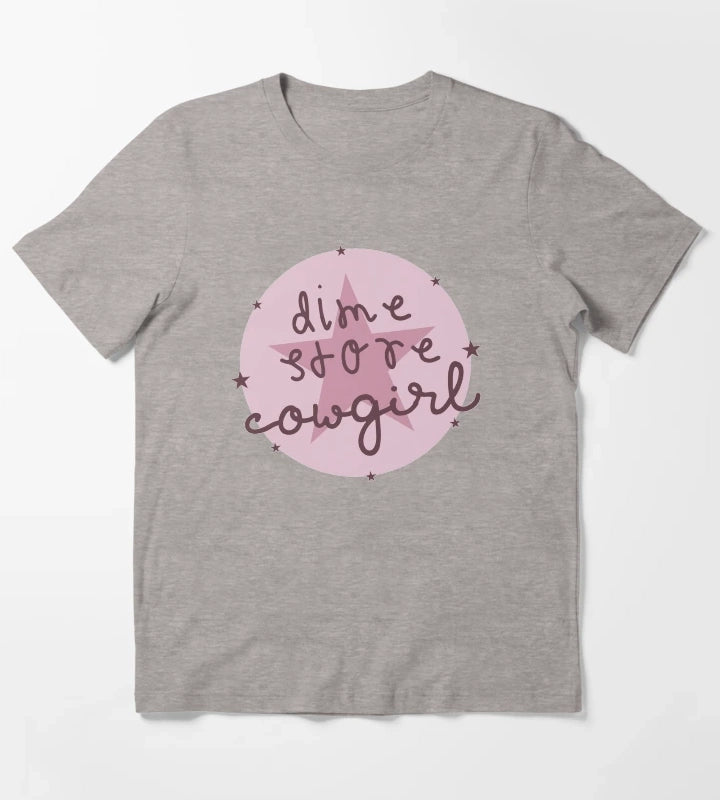 Dime Store Cowgirl T-Shirt Heather Grey