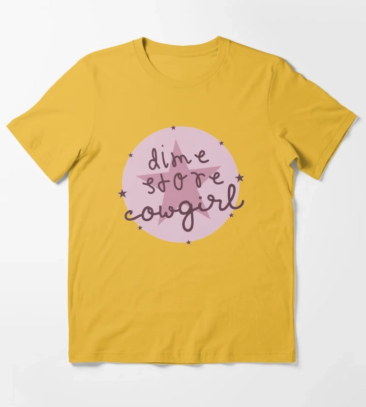 Dime Store Cowgirl T-Shirt Yellow