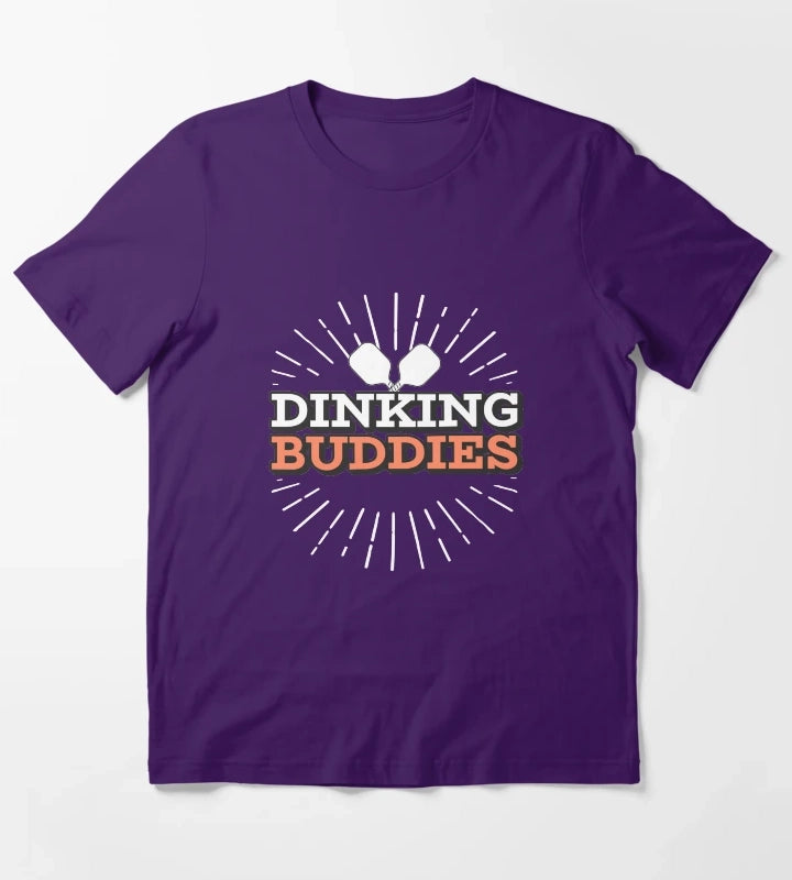Dinking Buddies Pickleball Tees T-Shirt Purple