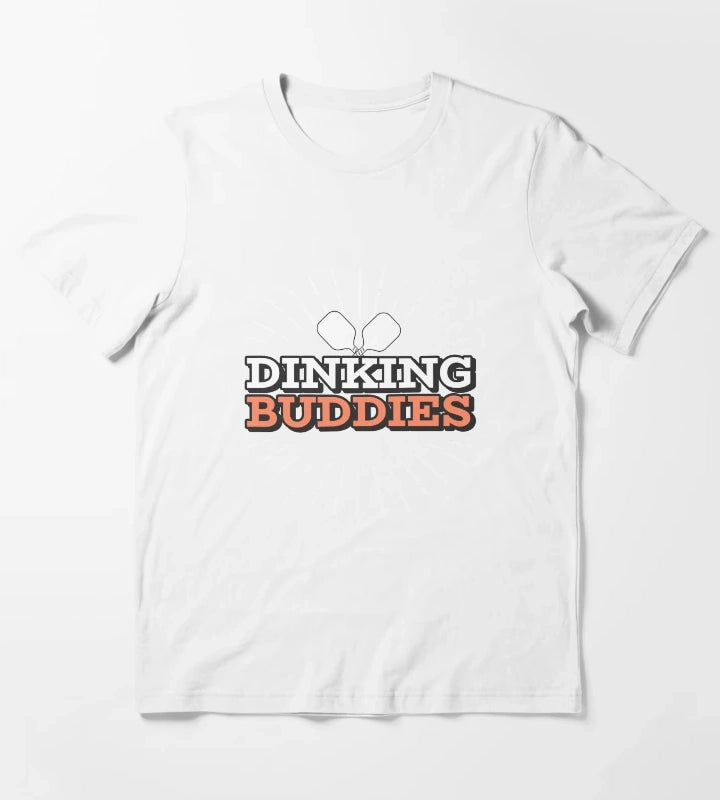 Dinking Buddies Pickleball Tees T-Shirt White