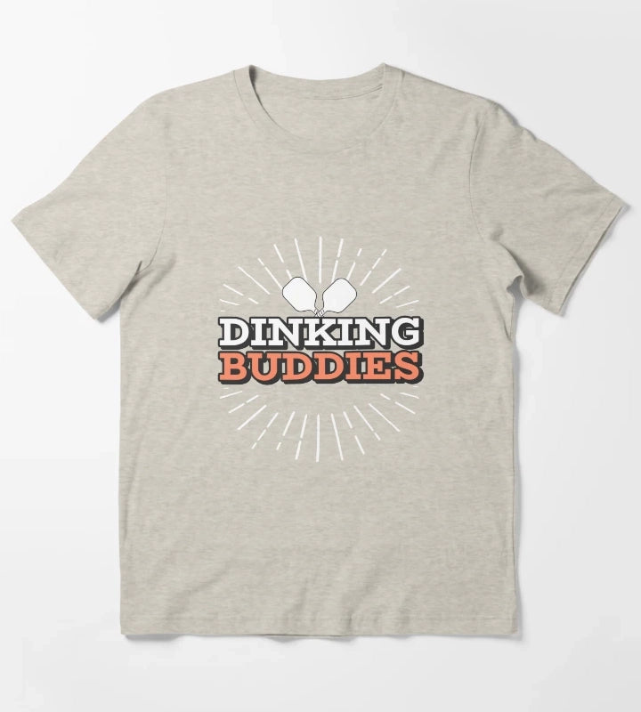 Dinking Buddies Pickleball Tees T-Shirt Cream