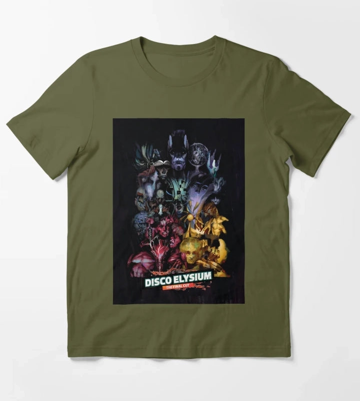 DiscoElysium The Final Cut T-Shirt Olive Green