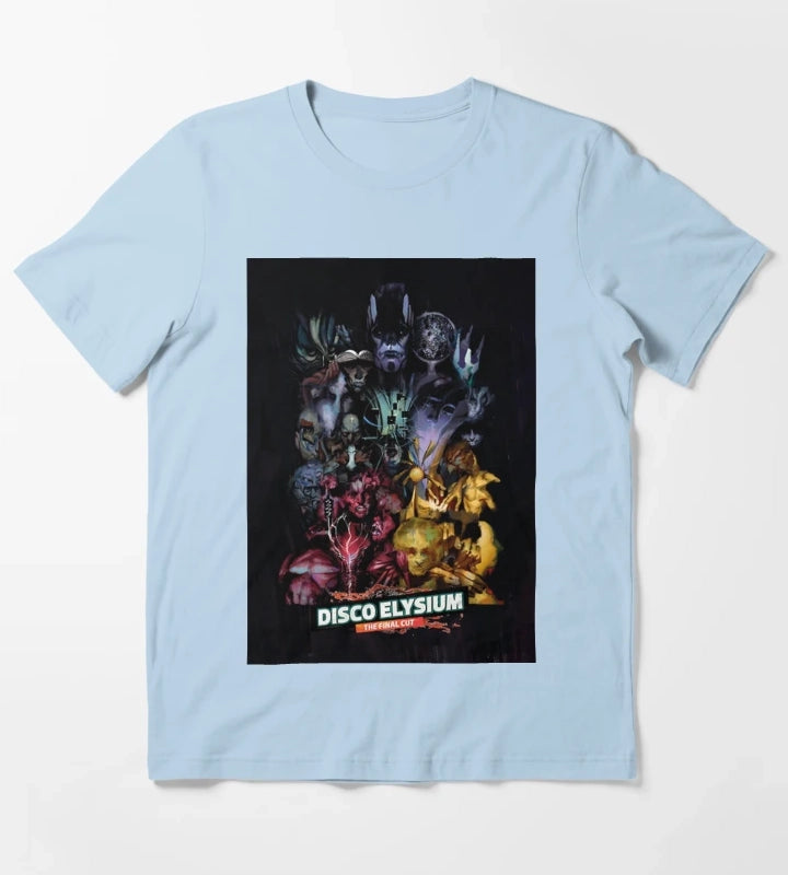 DiscoElysium The Final Cut T-Shirt Sky Blue