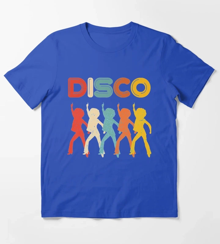 Disco 70s Disco Themed Vintage Retro Dancing T-Shirt Blue